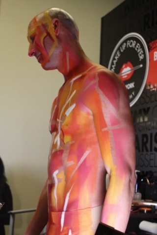 the makeup show nyc pink body paint