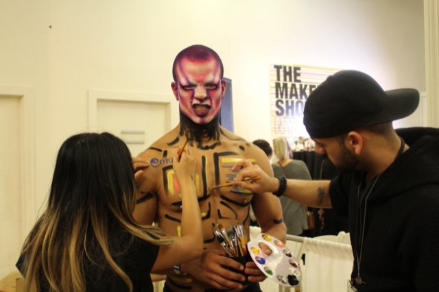 the makeup show nyc in flux body painting