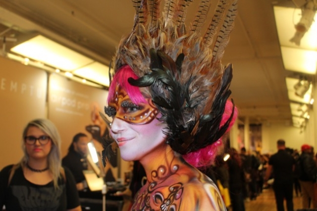 the makeup show nyc feathers 2